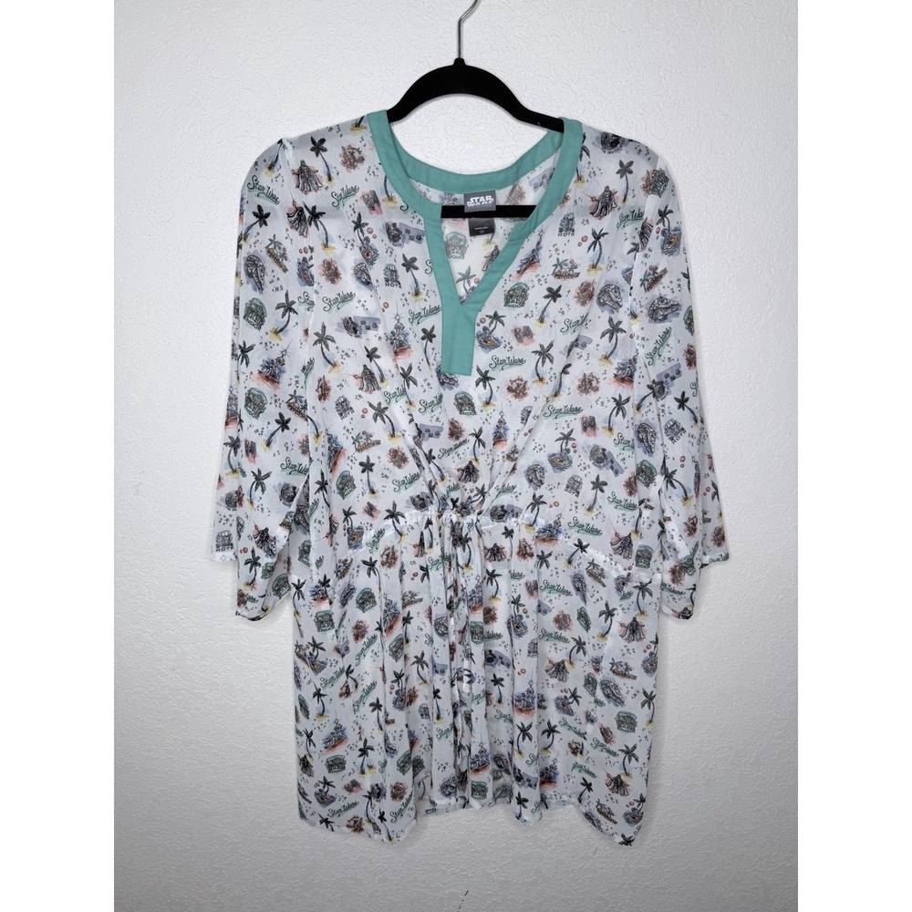 Her Universe Star Wars Cover Up Darth Vader Womens  XS Sheer Coverup Swim‎ Vaca